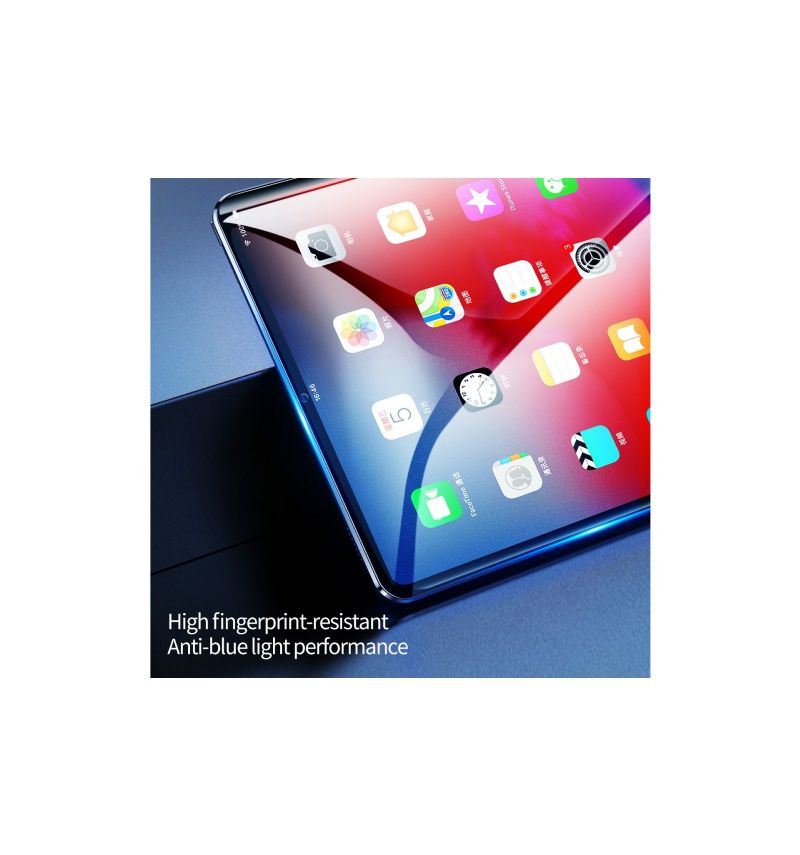 Protection d'écran en verre trempé anti-lumière bleue pour iPad Pro 12.9 2018