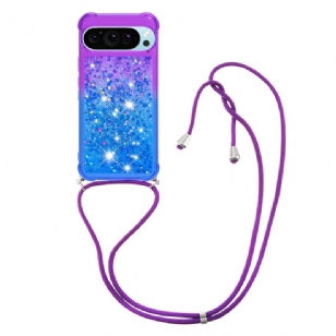 Coque à Cordon Google Pixel 10 Pro XL Gradient Paillettes