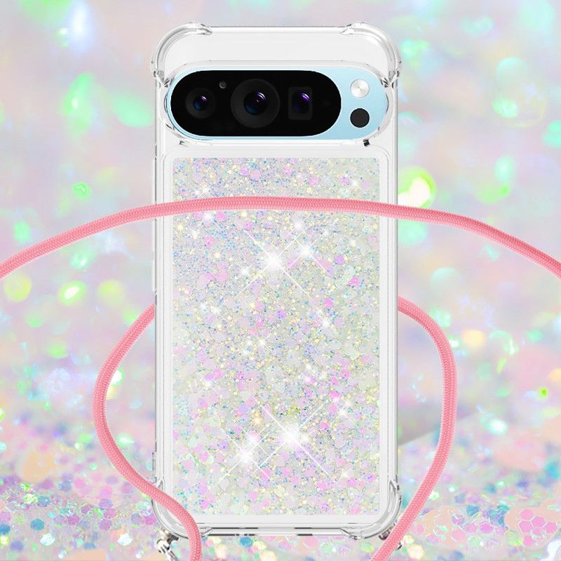 Coque à Cordon Google Pixel 10 Pro XL Paillettes