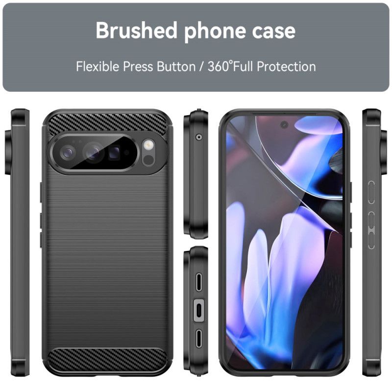 Coque Google Pixel 10 Pro XL Fibre Carbone Brossée