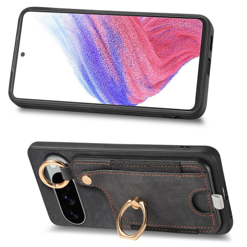 Coque Google Pixel 10 Pro XL Porte-cartes et Support-Anneau