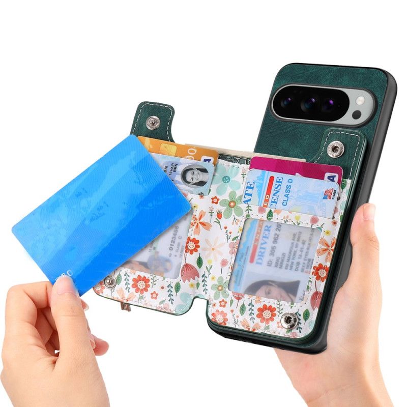 Coque Google Pixel 10 Pro XL Portefeuille Fleuri