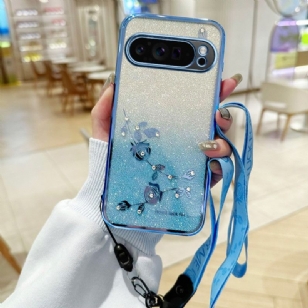 Coque Google Pixel 10 Pro XL Strass à Lanière KADEM