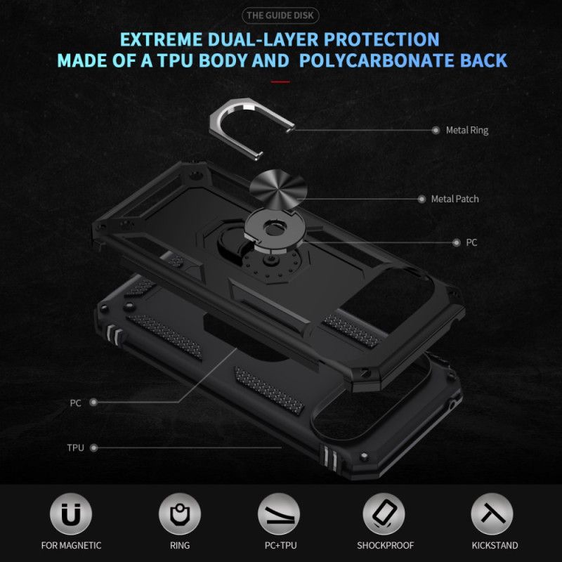 Coque Google Pixel 10 Pro XL Ultra Résistante avec Anneau-Support à