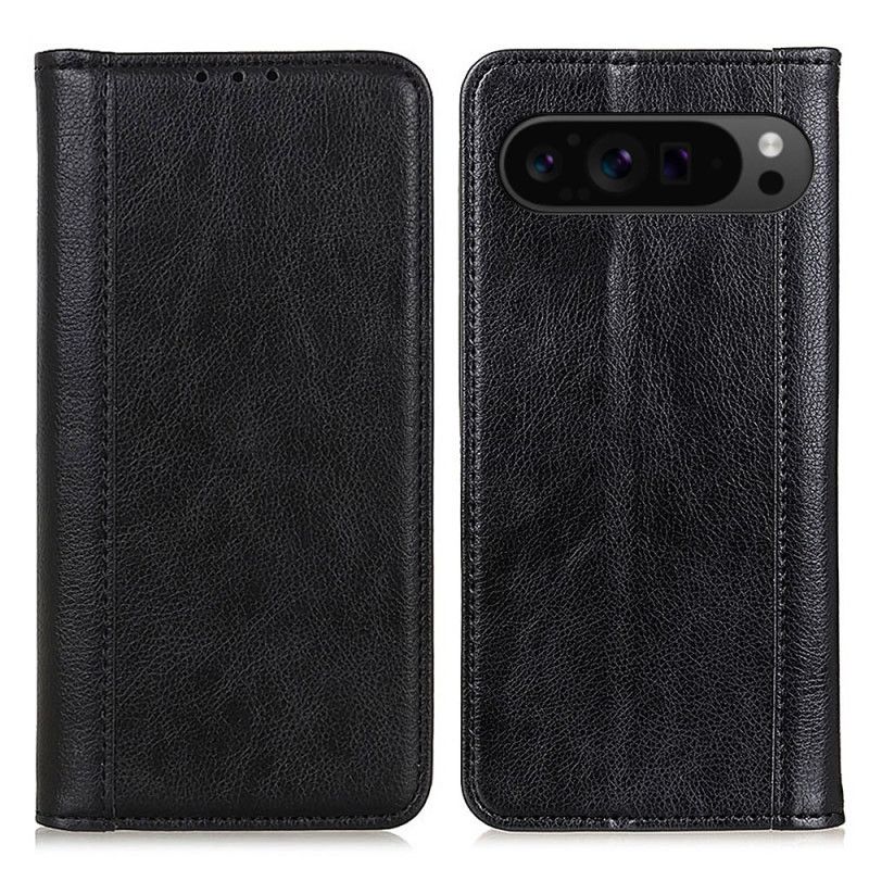 Flip Cover Google Pixel 10 Pro XL / 9 Pro XL Cuir Fendu Texture Litchi