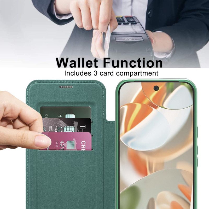 Flip Cover Google Pixel 10 Pro XL Compatible MagSafe avec Blocage RFID