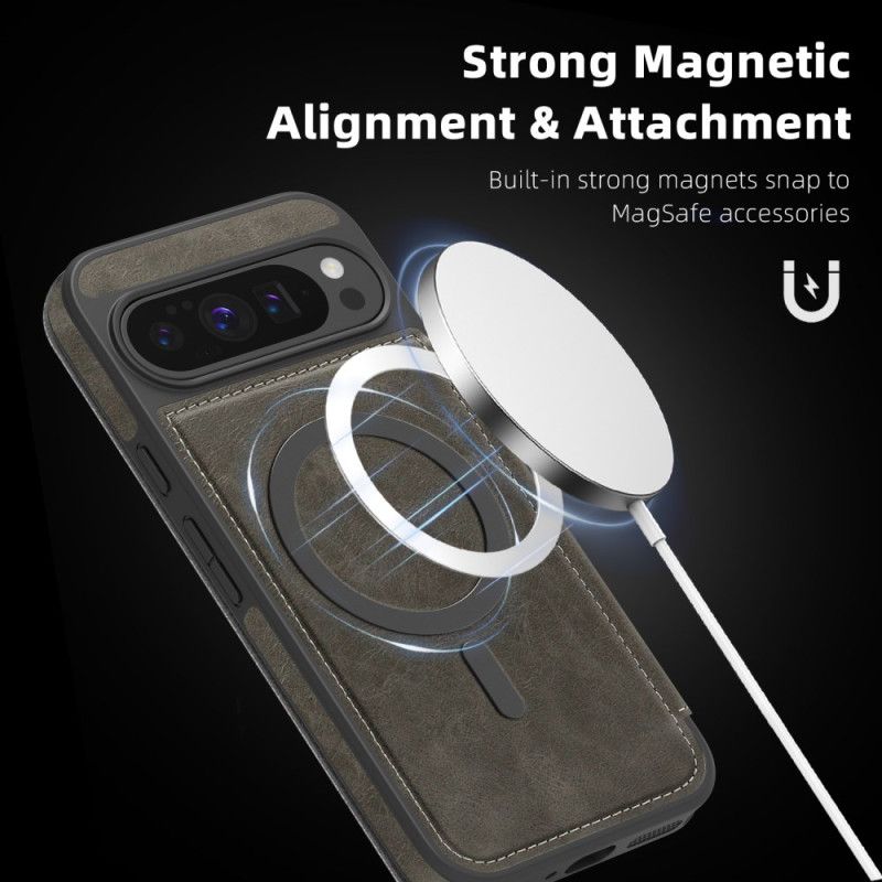 Flip Cover Google Pixel 10 Pro XL Compatible MagSafe avec Porte-Cartes RFID