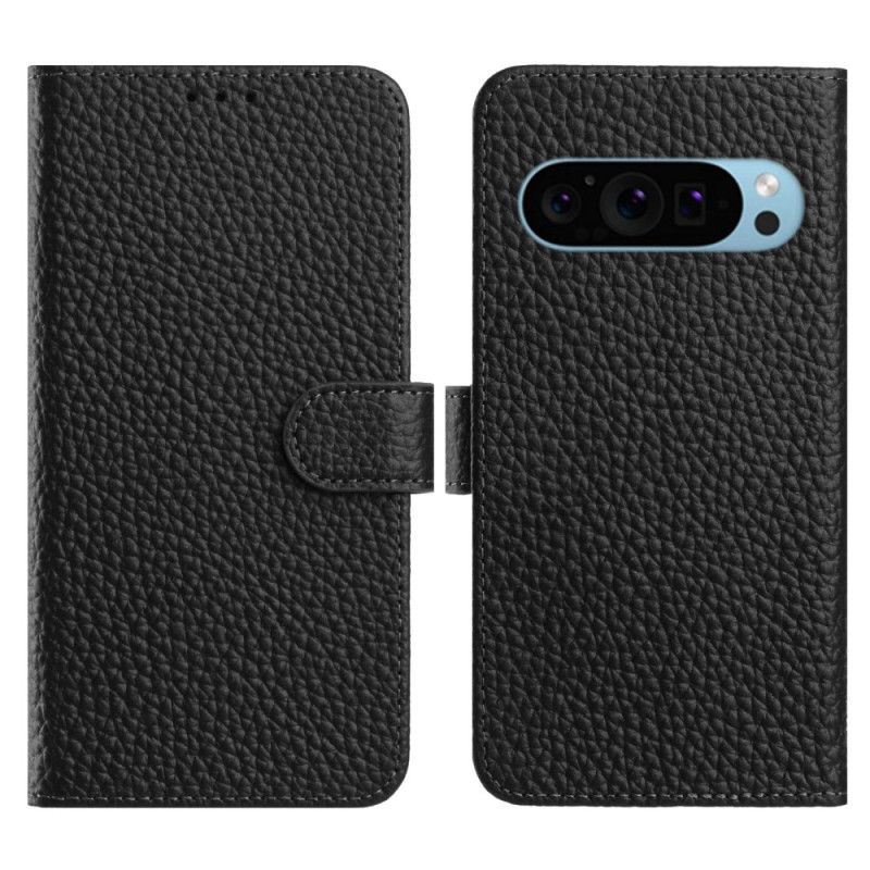 Housse Google Pixel 10 Pro XL / 9 Pro XL Cuir Grain Litchi