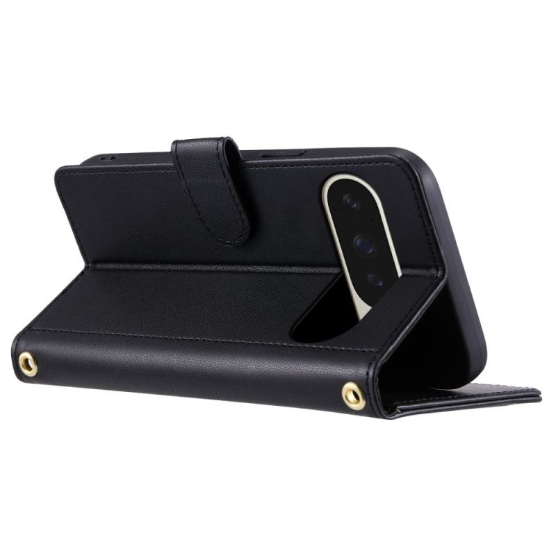 Housse Google Pixel 10 Pro XL Design Matelassé avec Lanière et Bandoulière