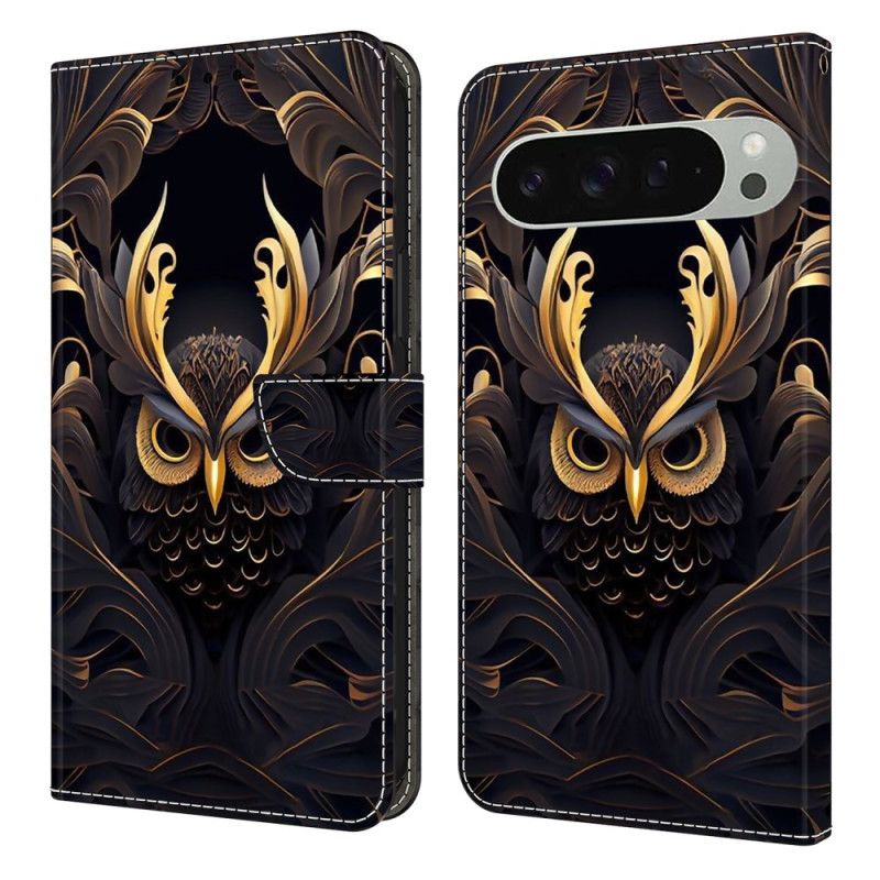 Housse Google Pixel 10 Pro XL Hibou Doré