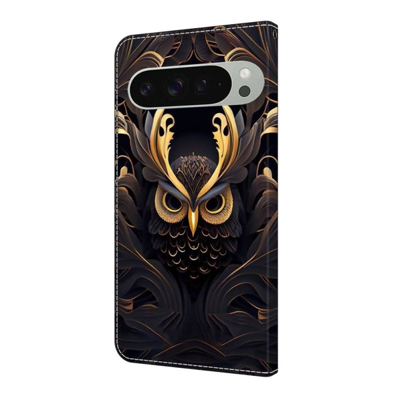 Housse Google Pixel 10 Pro XL Hibou Doré