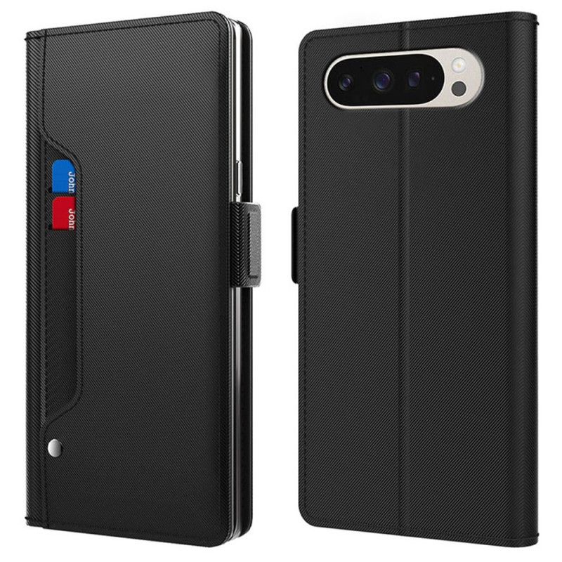 Housse Google Pixel 10 Pro XL Miroir et Porte-Cartes Amovible