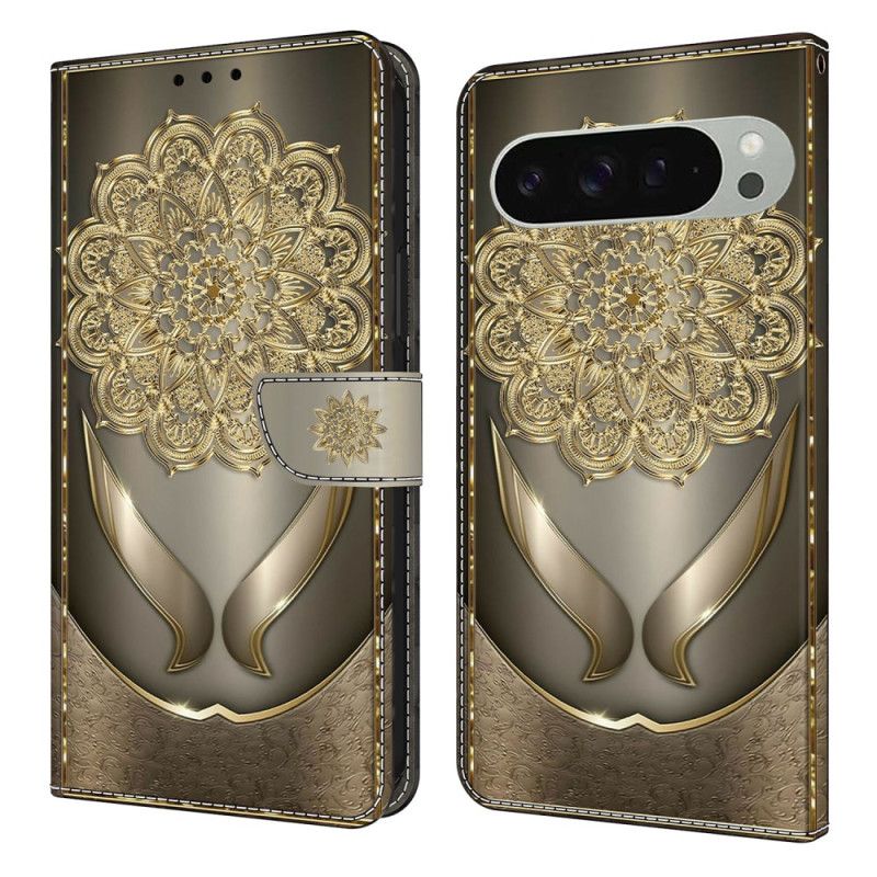 Housse Google Pixel 10 Pro XL Motif Floral Doré