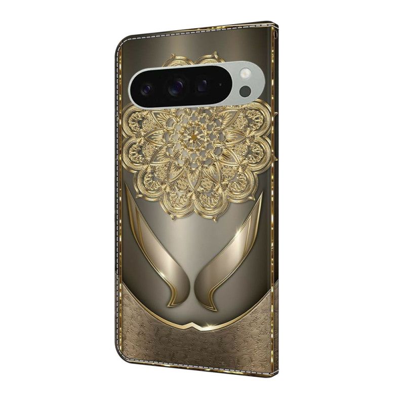 Housse Google Pixel 10 Pro XL Motif Floral Doré