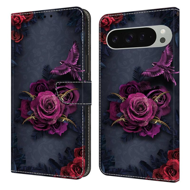 Housse Google Pixel 10 Pro XL Motif Floral Violet