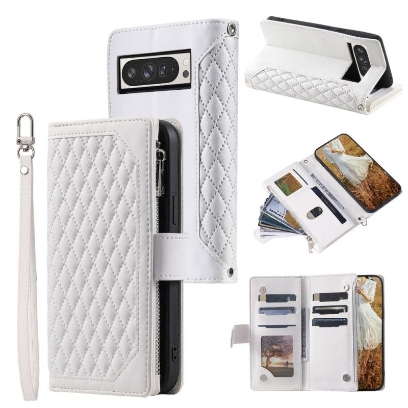 Housse Google Pixel 10 Pro XL Portefeuille Matelassé