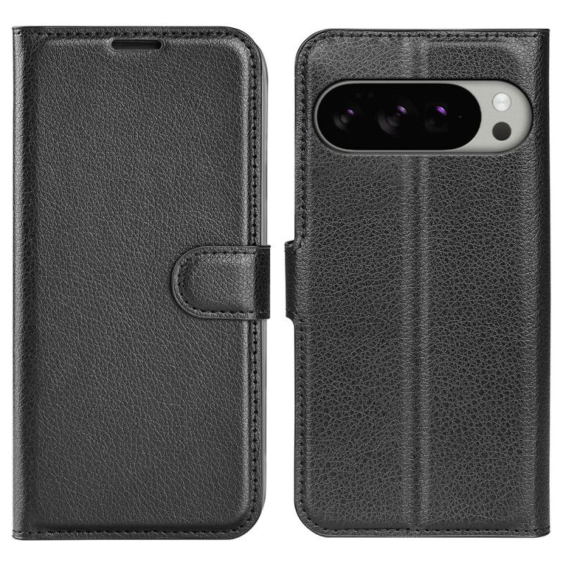 Housse Google Pixel 10 Pro XL Simili Cuir Litchi