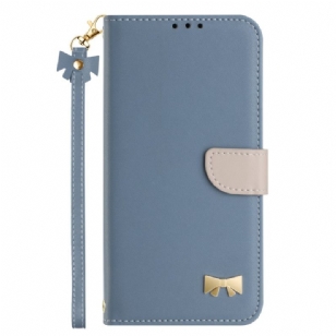 Housse Google Pixel Pro XL Noeud Papillon avec Lanière