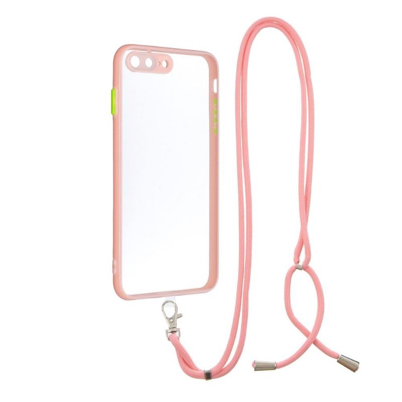 Coque iPhone 8 Plus / 7 Plus bumper transparent à cordon