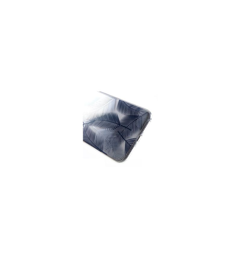iPhone 8 Plus / 7 Plus  - Coque feuilles de palmier - Bleu / Blanc