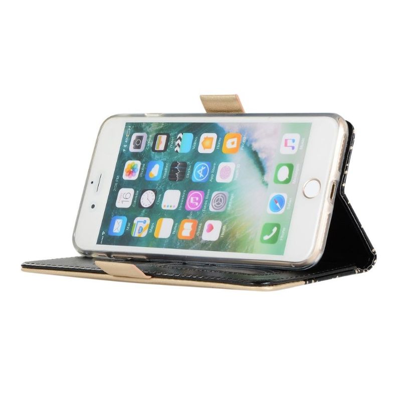 iPhone 8 Plus / 7 Plus - Housse dentelle romance avec lanière