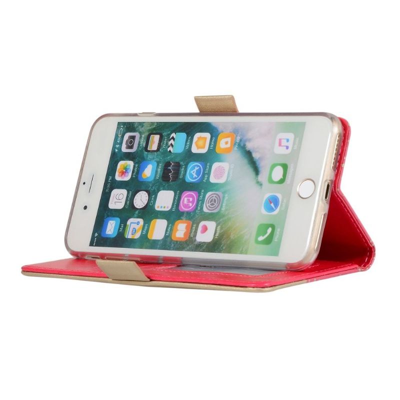 iPhone 8 Plus / 7 Plus - Housse dentelle romance avec lanière