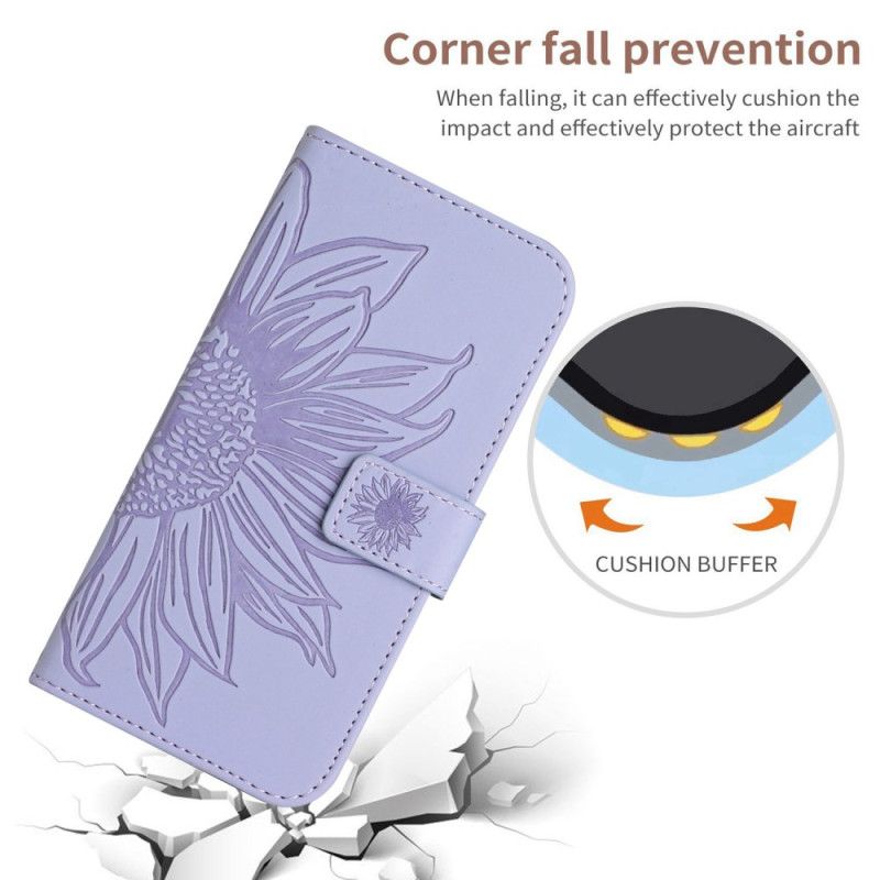 Housse Xiaomi 14 Ultra Motif Tournesol avec Bandoulière