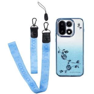 Coque OnePlus 15 Motif Floral avec Cordons