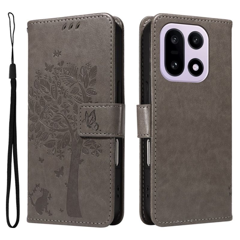 Housse OnePlus 15 Chat et Arbre