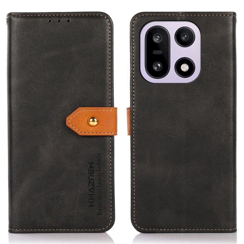 Housse OnePlus 15 Fermoir Doré KHAZNEH