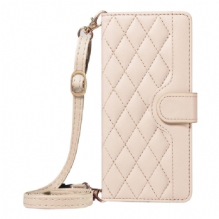 Housse OnePlus 15 Matelassée avec Bandoulière et Lanière