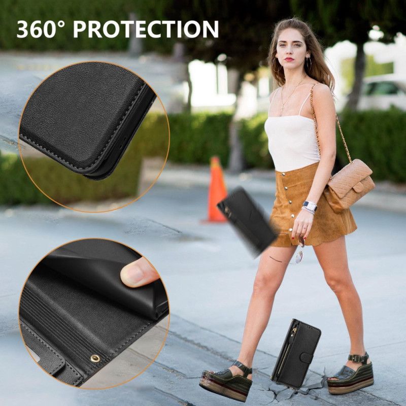 Housse OnePlus 15 Portefeuille avec Lanière