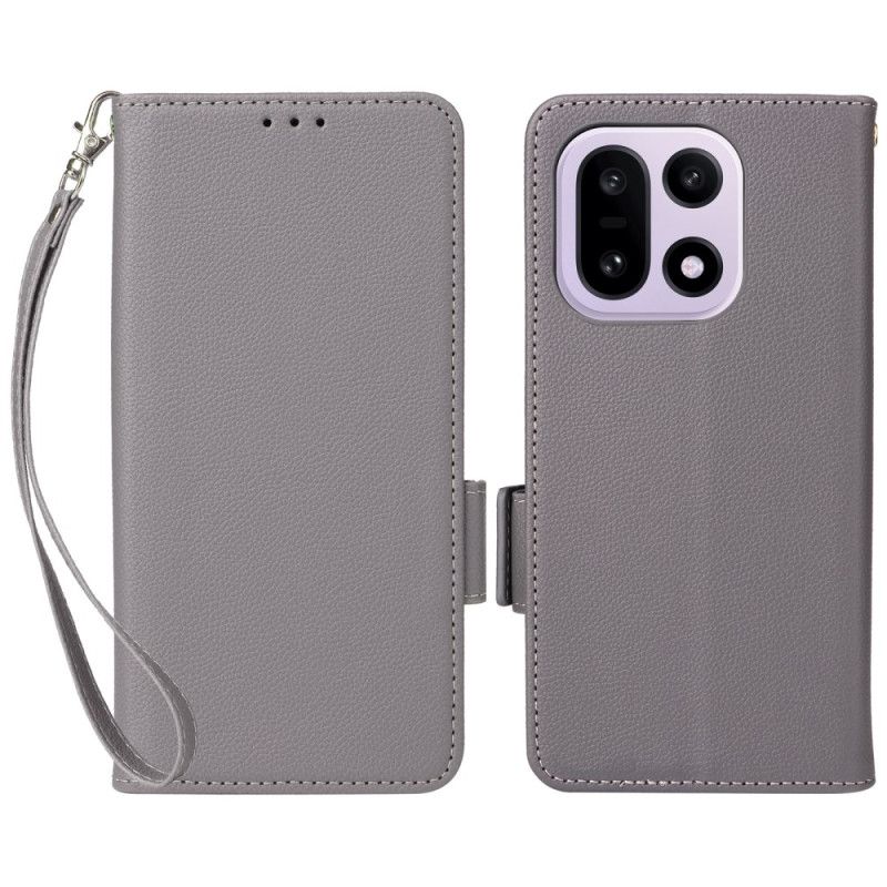 Housse OnePlus 15 Simili Cuir à Lanière