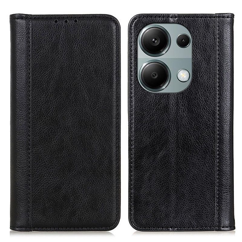Flip Cover Xiaomi Redmi Note 13 Pro 4G / Poco M6 Pro 4G Cuir Fendu