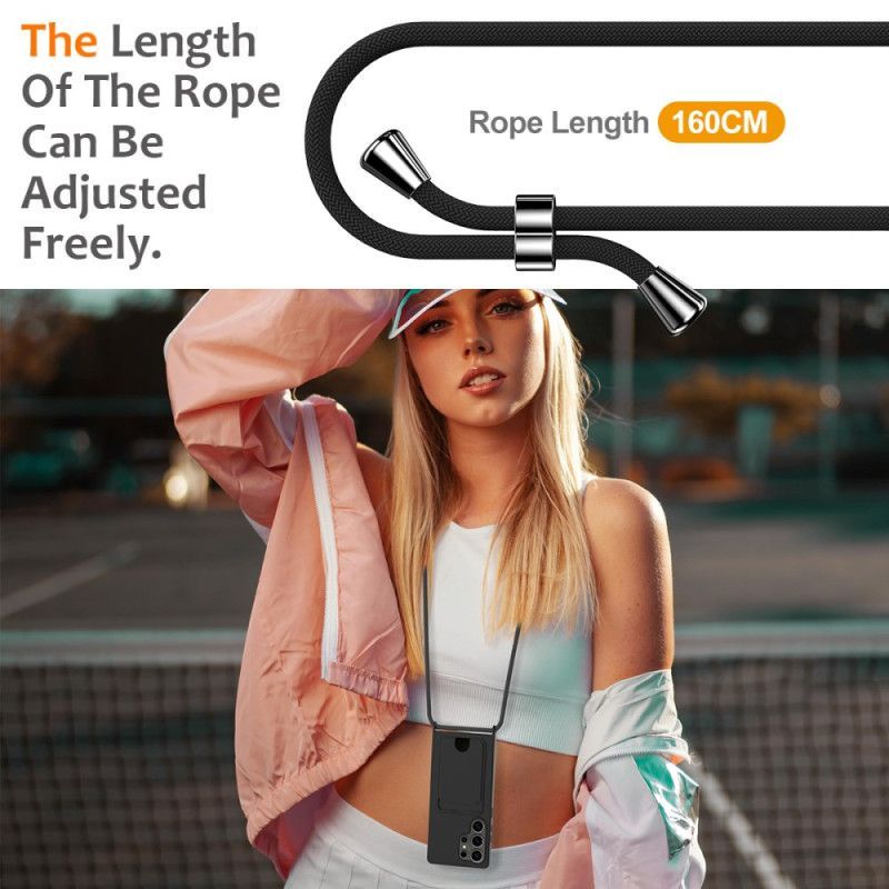 Coque à Cordon Samsung Galaxy S25 Ultra 5G Porte-Cartes