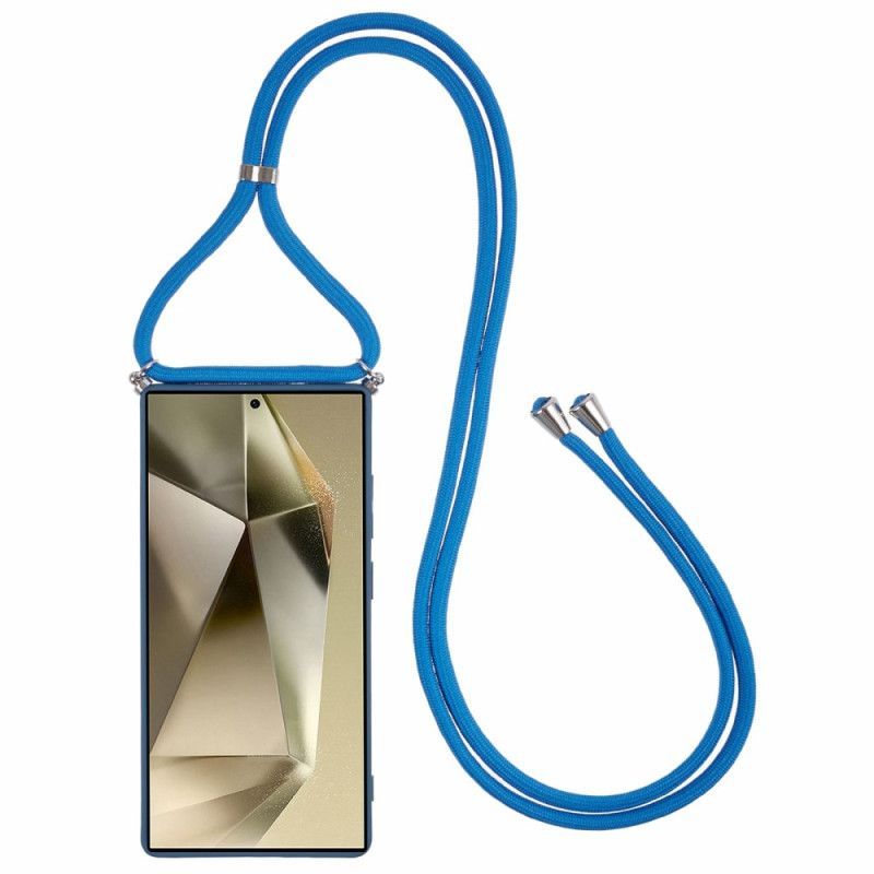 Coque à Cordon Samsung Galaxy S25 Ultra 5G Surface Caoutchoutée