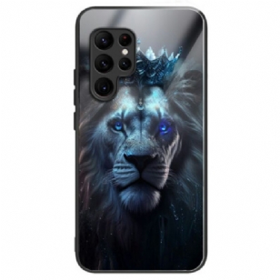 Coque élégante pour Samsung Galaxy S25 Ultra avec motif Lion Couronné