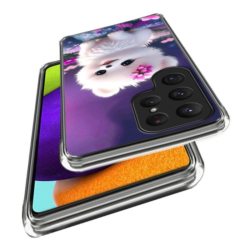 Coque Samsung Galaxy S25 Ultra 5G Chiot blanc