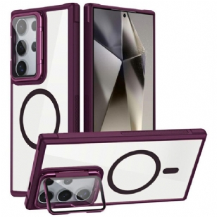 Coque Samsung Galaxy S25 Ultra 5G Compatible MagSafe avec Support Intégré