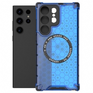Coque Samsung Galaxy S25 Ultra 5G Compatible MagSafe Nid d'Abeille