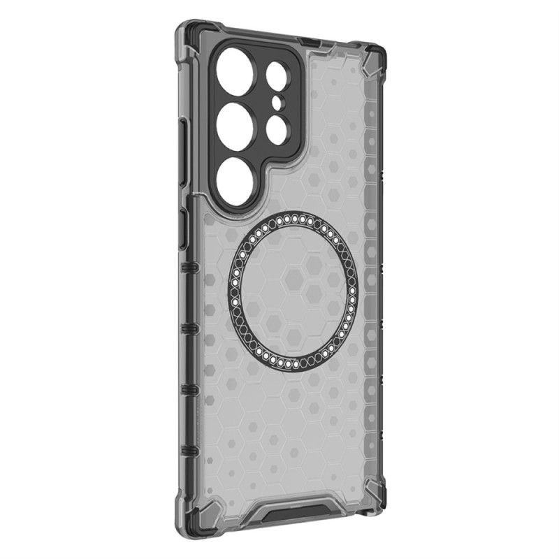 Coque Samsung Galaxy S25 Ultra 5G Compatible MagSafe Nid d'Abeille