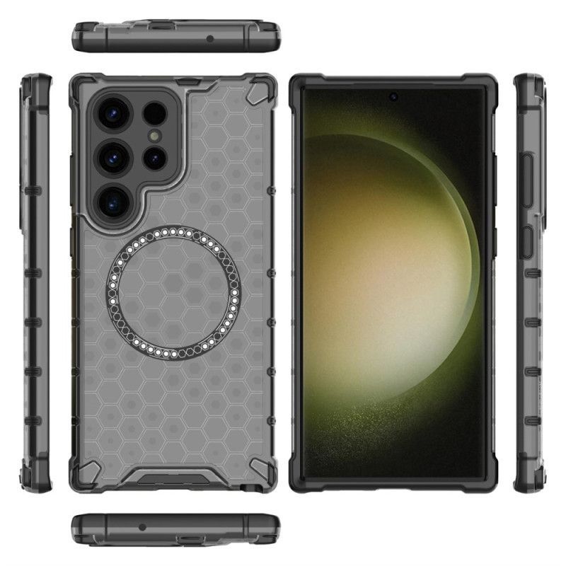 Coque Samsung Galaxy S25 Ultra 5G Compatible MagSafe Nid d'Abeille