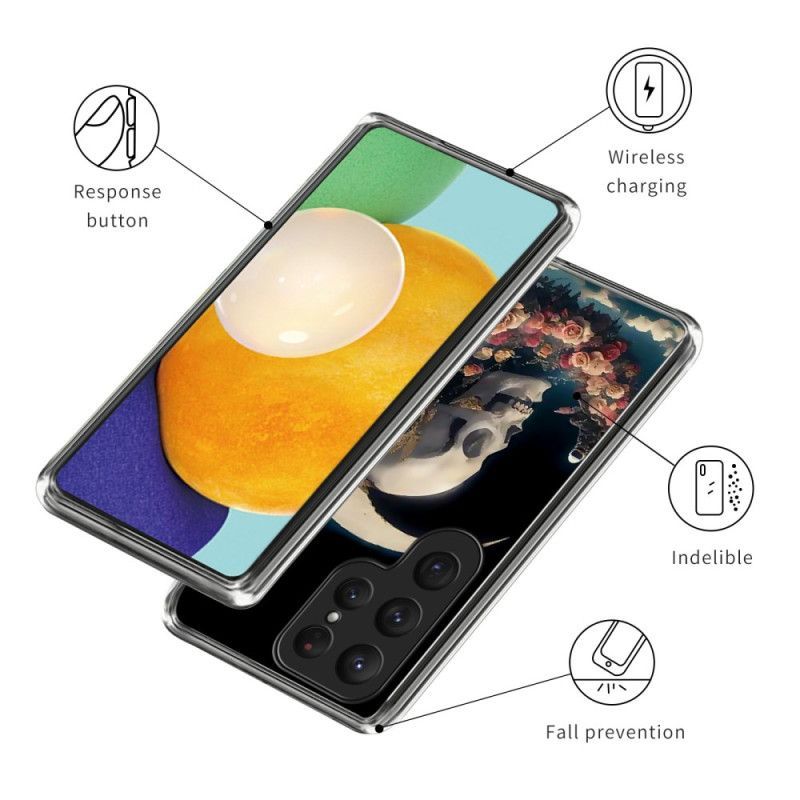 Coque Samsung Galaxy S25 Ultra 5G Crâne Rose