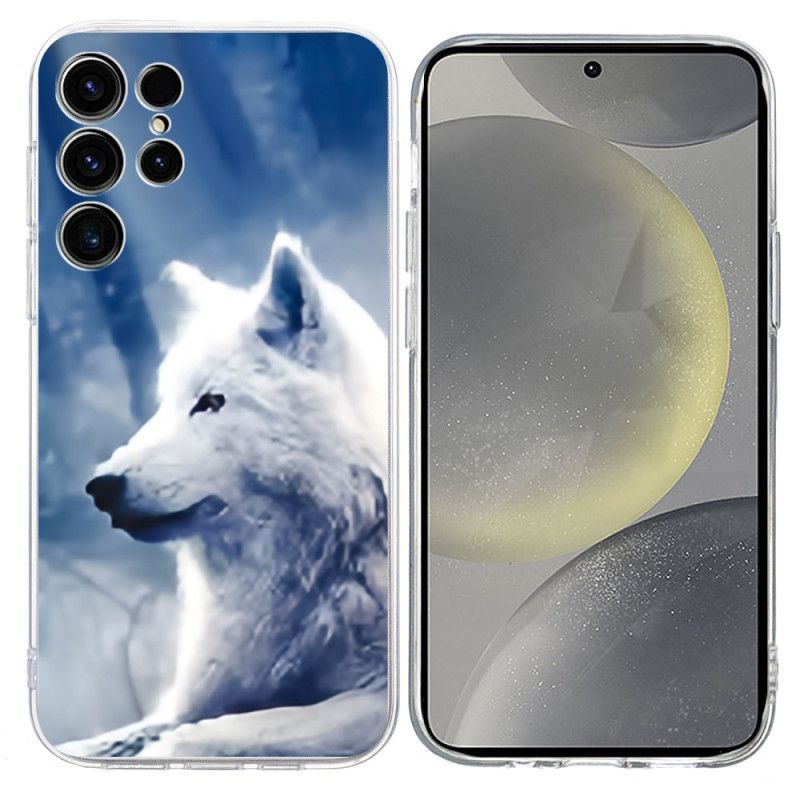Coque Samsung Galaxy S25 Ultra 5G Loup Blanc
