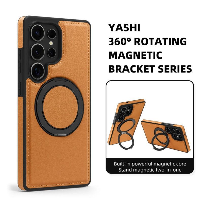 Coque Samsung Galaxy S25 Ultra 5G Magnétique avec Support Rotatif