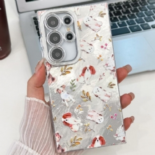 Coque Samsung Galaxy S25 Ultra 5G Motif avec Film Protecteur d'Objectif