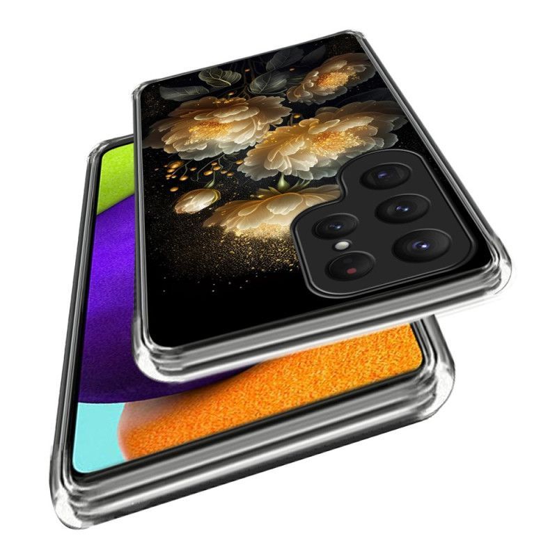 Coque Samsung Galaxy S25 Ultra 5G Pivoine Dorée