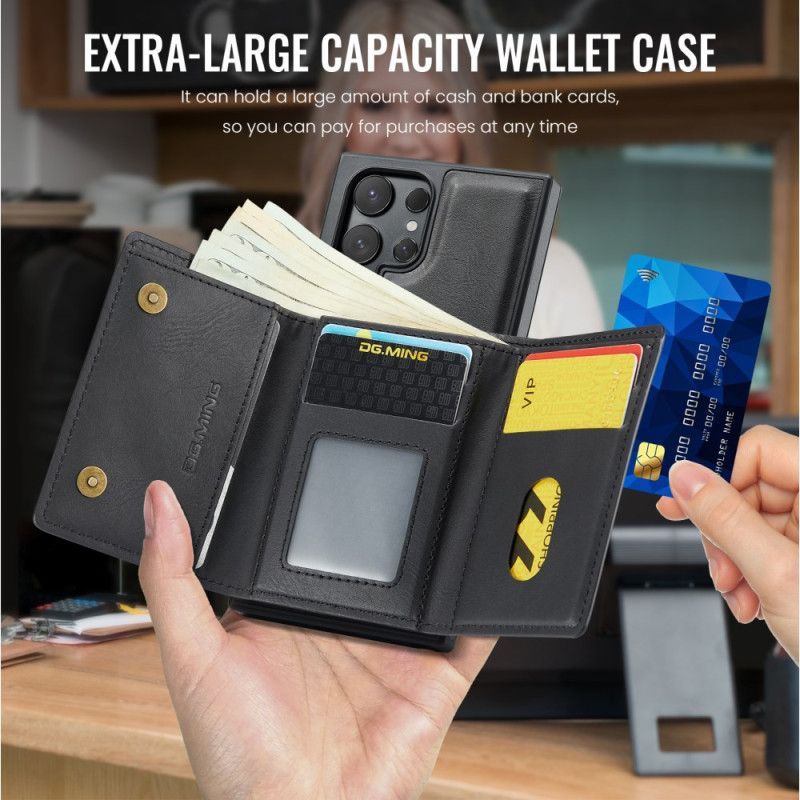 Coque Samsung Galaxy S25 Ultra 5G Portefeuille Magnétique Détachable