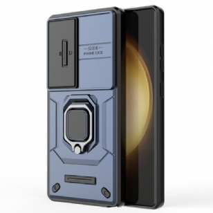 Coque Samsung Galaxy S25 Ultra 5G Ring Résistante avec Protecteur Objectif
