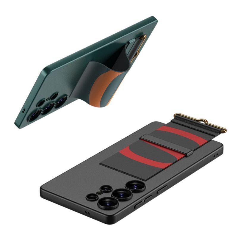 Coque Samsung Galaxy S25 Ultra 5G Sangle et Support GKK